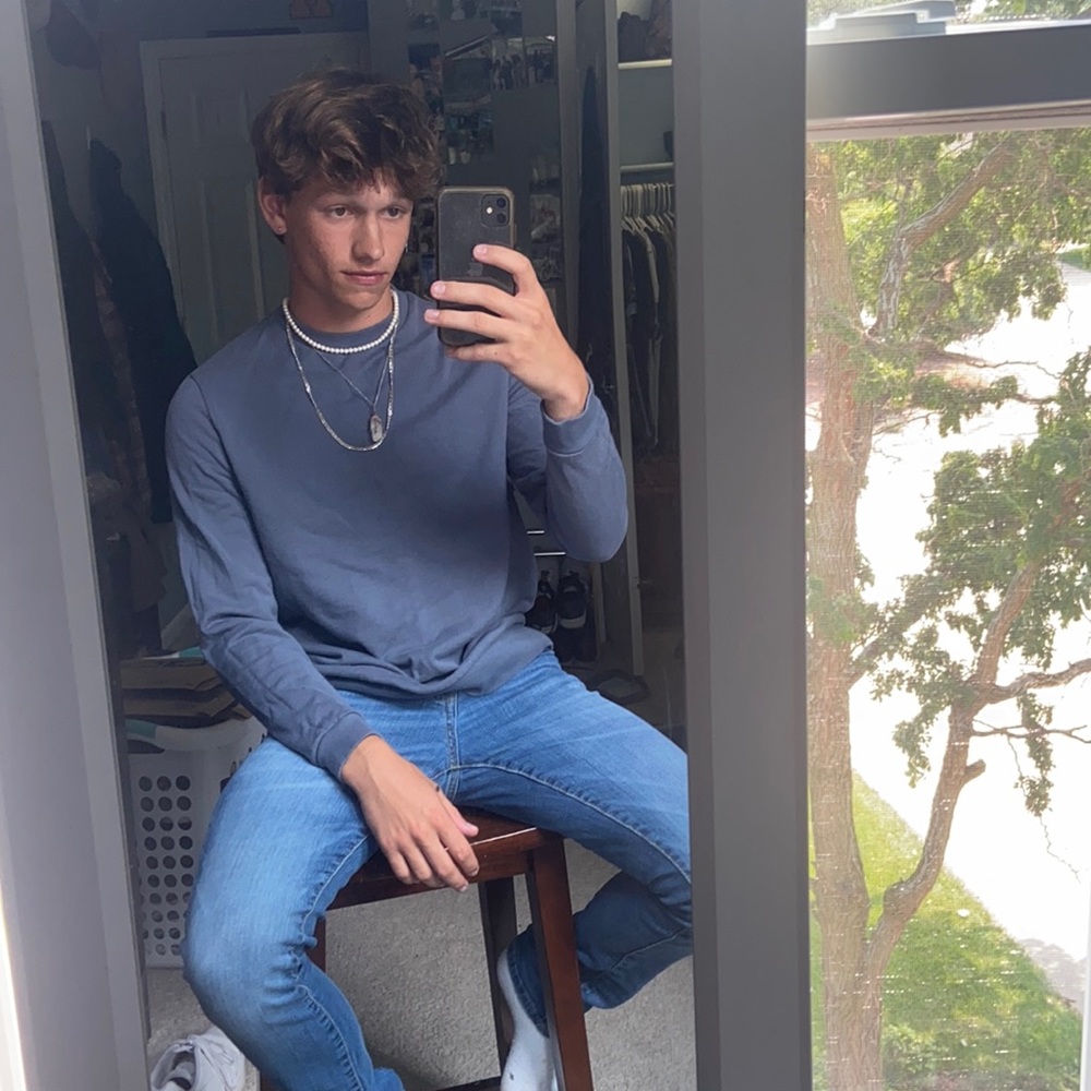 Small Blue ASOS crew neck